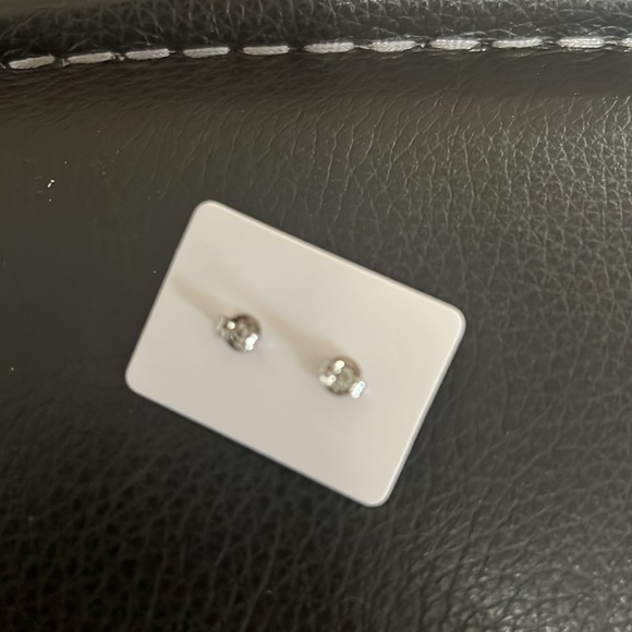 Brighton two tone bangle with crystal earrings stud. - Picture 8 of 9